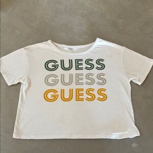 Guess Kids Tee with Green, Gray, and Yellow Logo pm me for questions